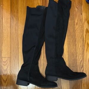 Forever 21 Black Over the Knee Boots